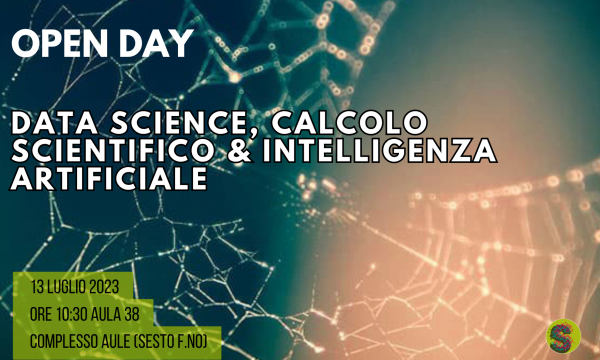 NUOVO OPEN DAY DATA SCIENCE, CALCOLO SCIENTIFICO & INTELLIGENZA ARTIFICIALE