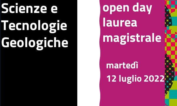 Open day laurea magistrale scienze e Tecnologie Geologiche Magistrale