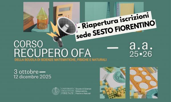Riapertura corso recupero OFA- solo sede di Sesto.