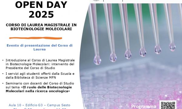 OPEN DAY LM BIOTECNOLOGIE MOLECOLARI