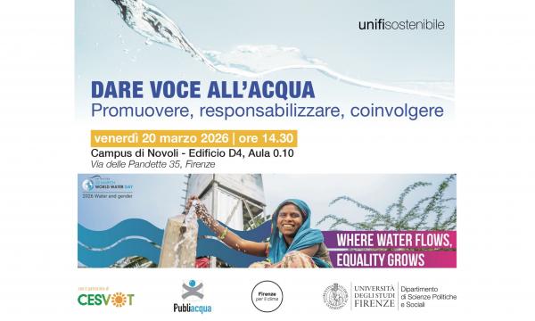 Giornata Mondiale dell'Acqua 2026.
