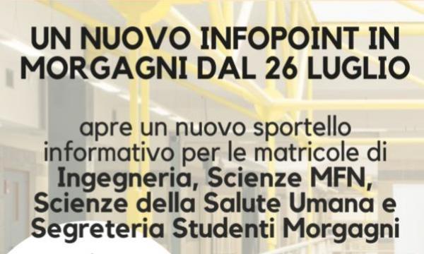 Nuovo Infopoint matricole al Centro Didattico Morgagni