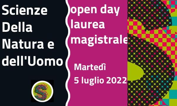 Open day laurea magistrale Scienze Della Natura e dell'Uomo 