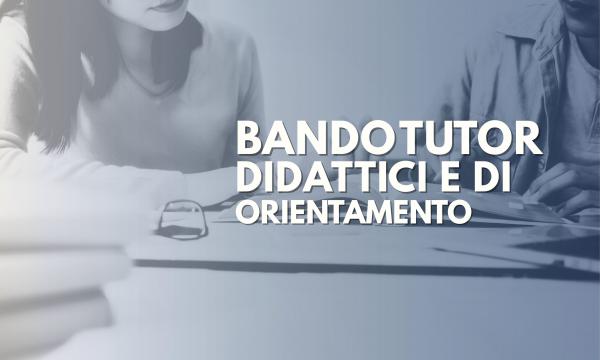 Pubblicato il bando di tutorato.