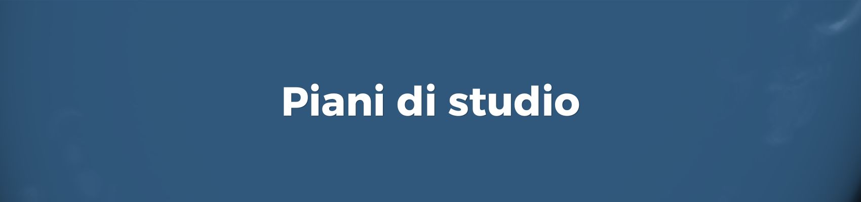 Piani di studio
